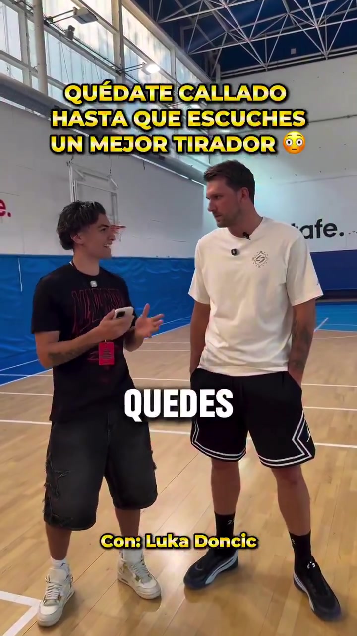 Luka is asked to stay quiet until he names a better shooter