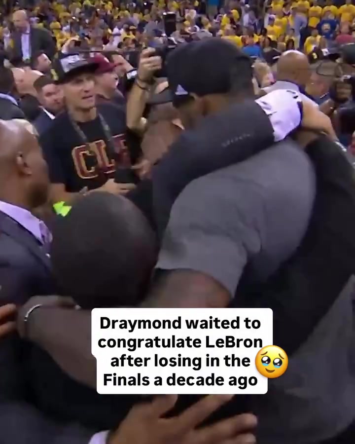10 Years Ago Today - Draymond Green Waited On His Home Floor To Congratulate LeBron For Winning The Championship
