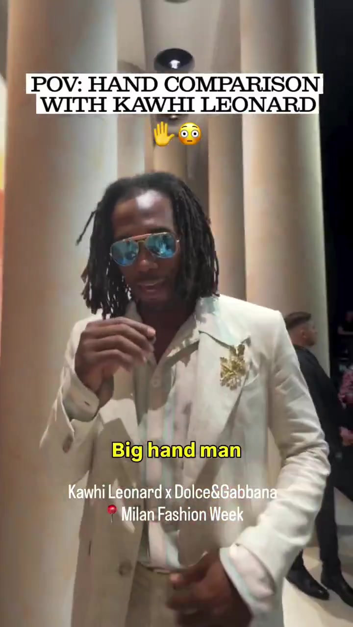 Kawhi Leonard You see the dripIm always fresh if the Feds watching thats what 2 chainz said