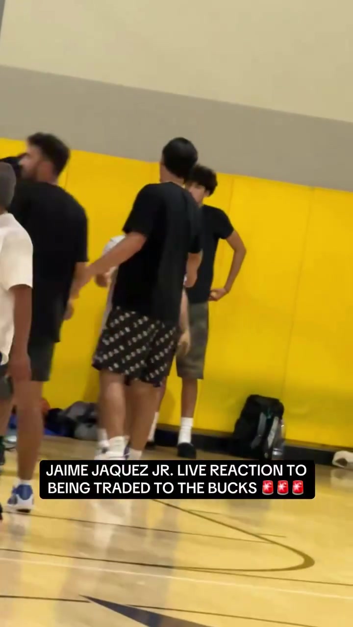 Jaime Jacquez Jr live reaction to being traded to the Bucks