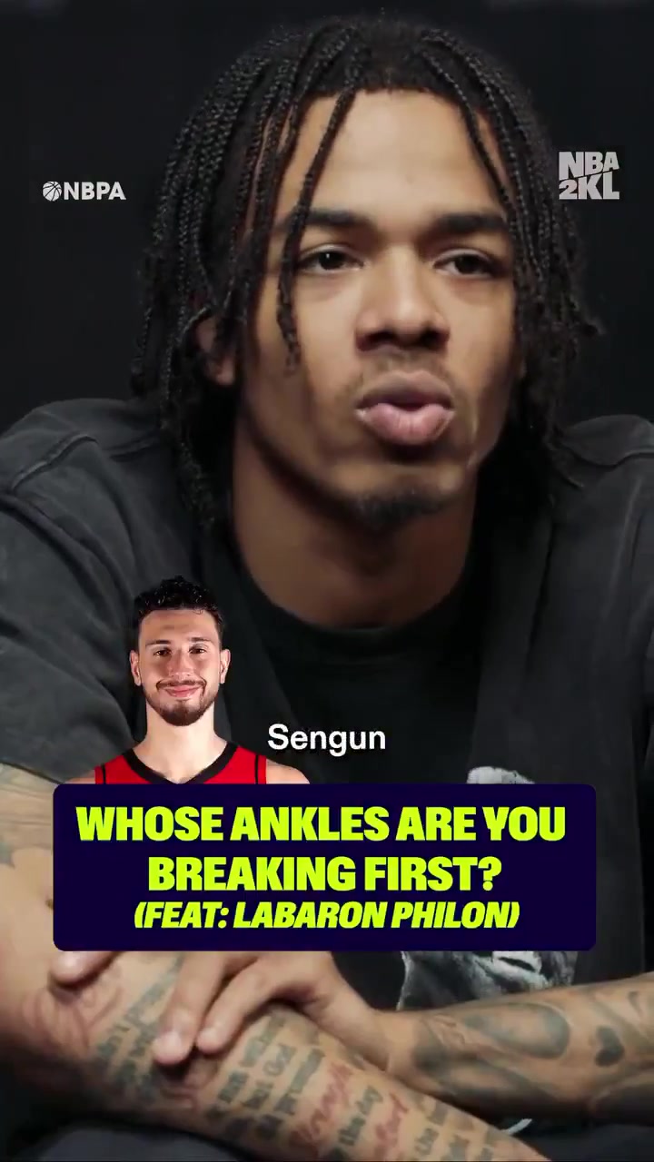 NBA2KL Sixers rookie Labaron Philon Jr says Alperen Sengun will be the first star whose ankles he breaks I be on TikTok a lot they be saying he play like he got a refrigerator on his back