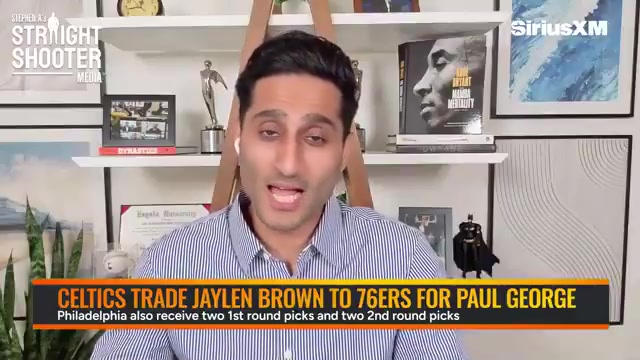Charania Over the last 3-4 weeks teams were calling the Celtics on Jayson Tatum Their answer was hard stop No we're not trading Tatum Untouchable Jaylen Brown different story Open for business Give us your best offer That's the dichotomy They treated Brown different than Tatum