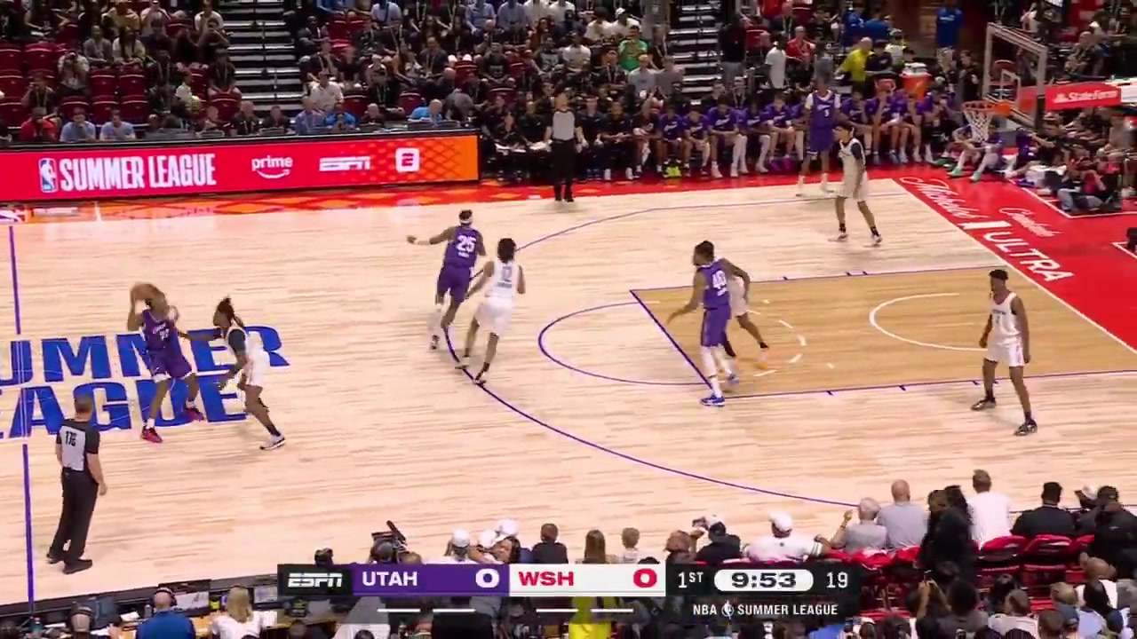 AJ Dybantsa full highlights vs Utah Jazz 92-88 W in the Las Vegas Summer League27 Points on 718 FG 389 05 from 3 78 FT 875 7 Rebounds 2 Assists 1 TOV 2 Steals 1 Block 1 PF and a - of 7 in 2626 minutes played