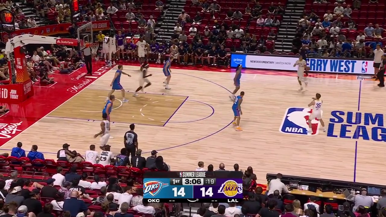 Cameron Carr highlights from the first 3 quarters vs the Thunder - 3-pointer floater back to back great blocks a forward leaning 3 that didn't count the jumper the And-1 layup a jumperthe assist for a 3 and the alley-oop dunk with replays