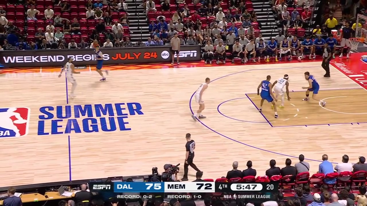 Sergio De Larrea with another impressive alley-oop lob to Kaodirichi Akobundu-Ehiogu for the impressive dunk with replays