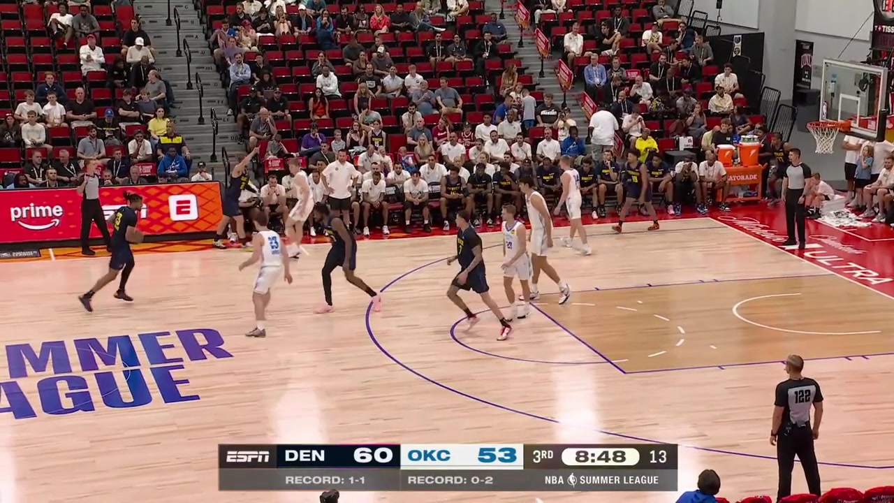 Trevon Brazile floats for the impressive lefty putbackJosh Dix banks in the triple off his own miss and Brazile with the nice lefty layup finish with replays