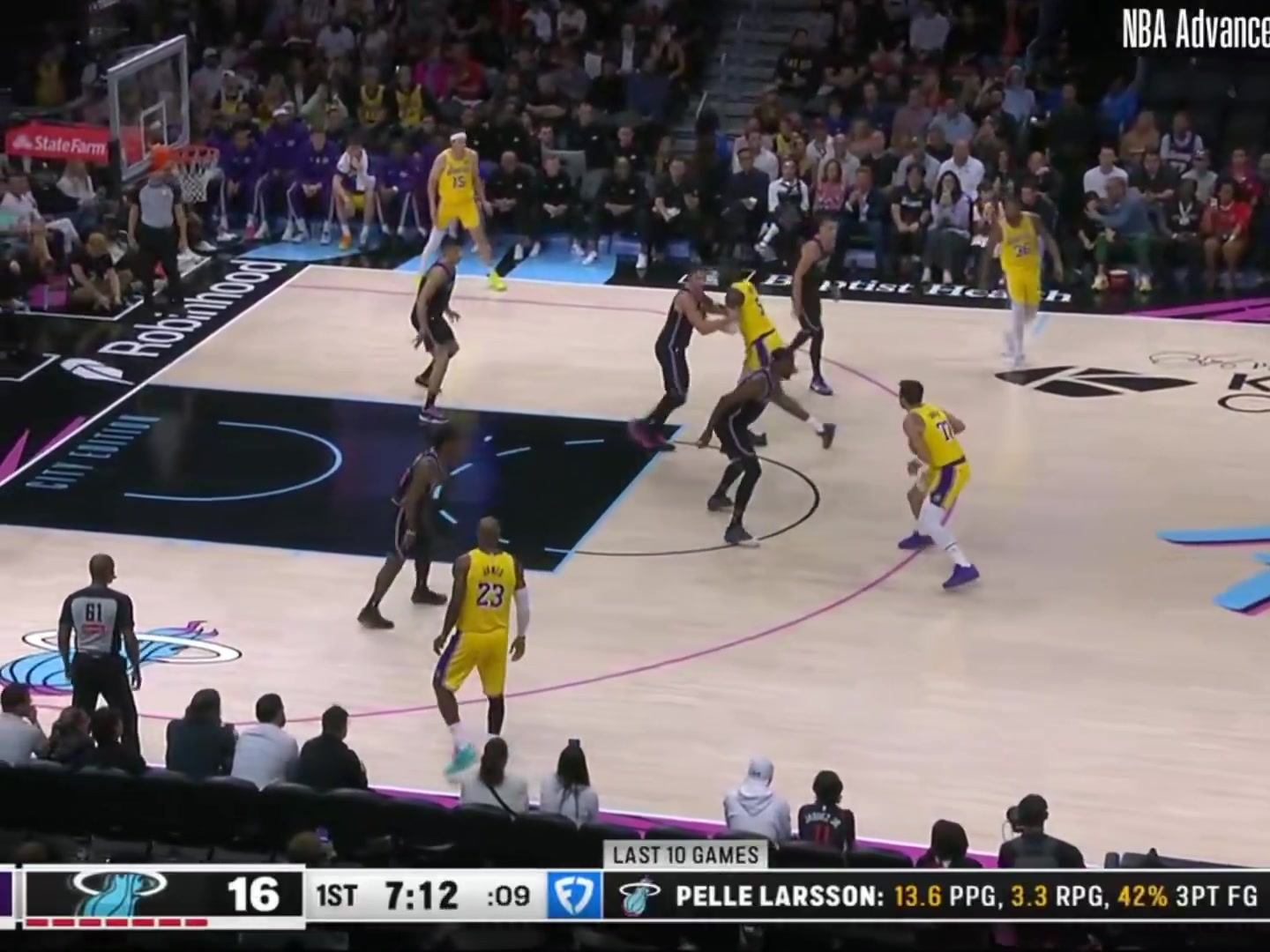 Luka Doncic 60-7-3-5 78 TS vs Heat