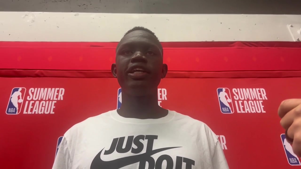 Khaman Maluach on working with Kyle Korver He really helped the base of my shot He helped me with my form he helped me find my routines and what works for me and what I should think about being a shooter