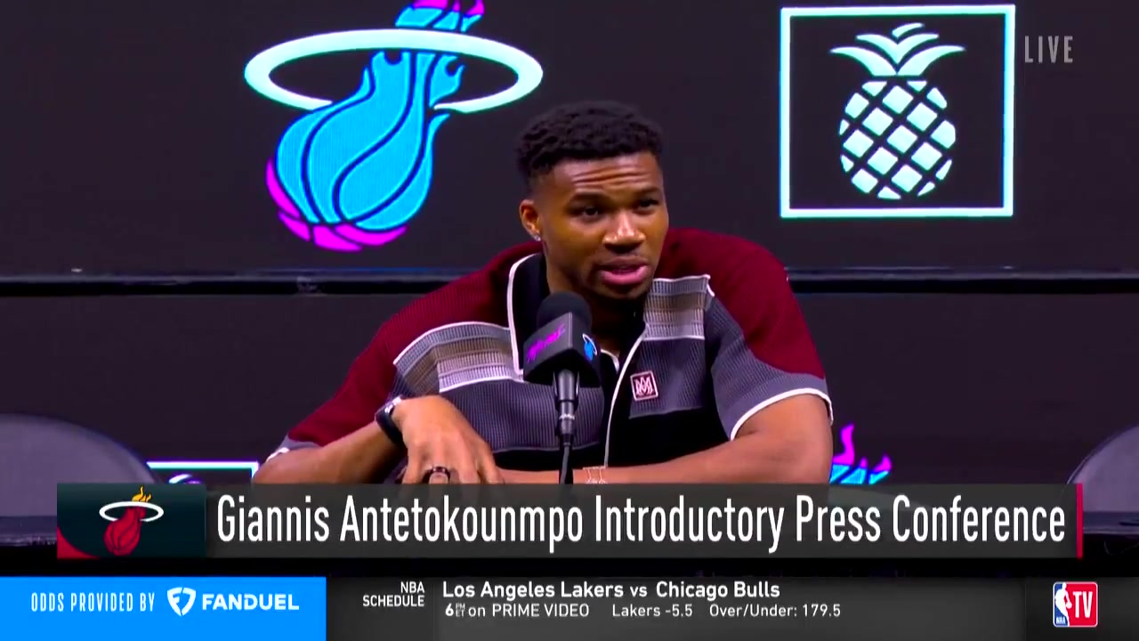 Giannis on the Bucks I have so much respect for them I hope they have respect for me and for the things that I've done within that city