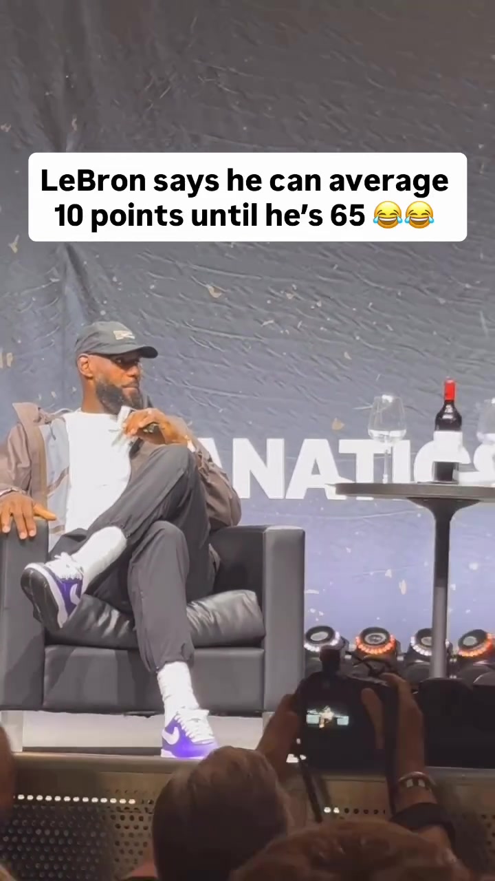 LeBron says he can average 10 points until he's 65