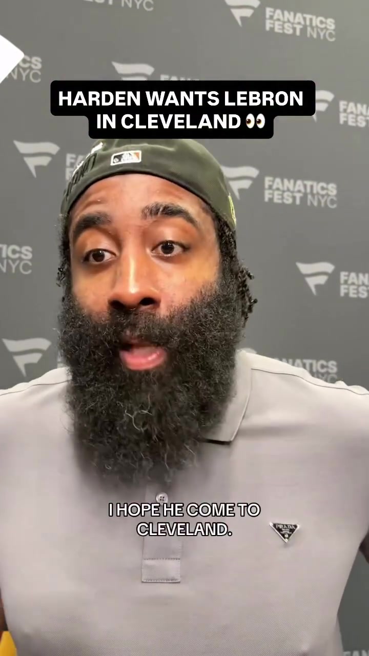 James Harden Wants LeBron in Cleveland I hope he comes to Cleveland It's a perfect storybook finish He's at home you know for his last year