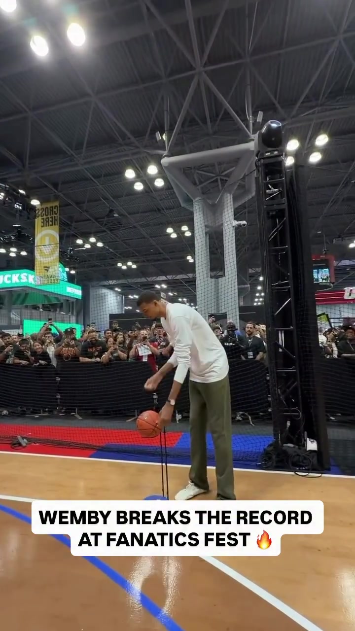 Wemby breaks record at fanatics fest