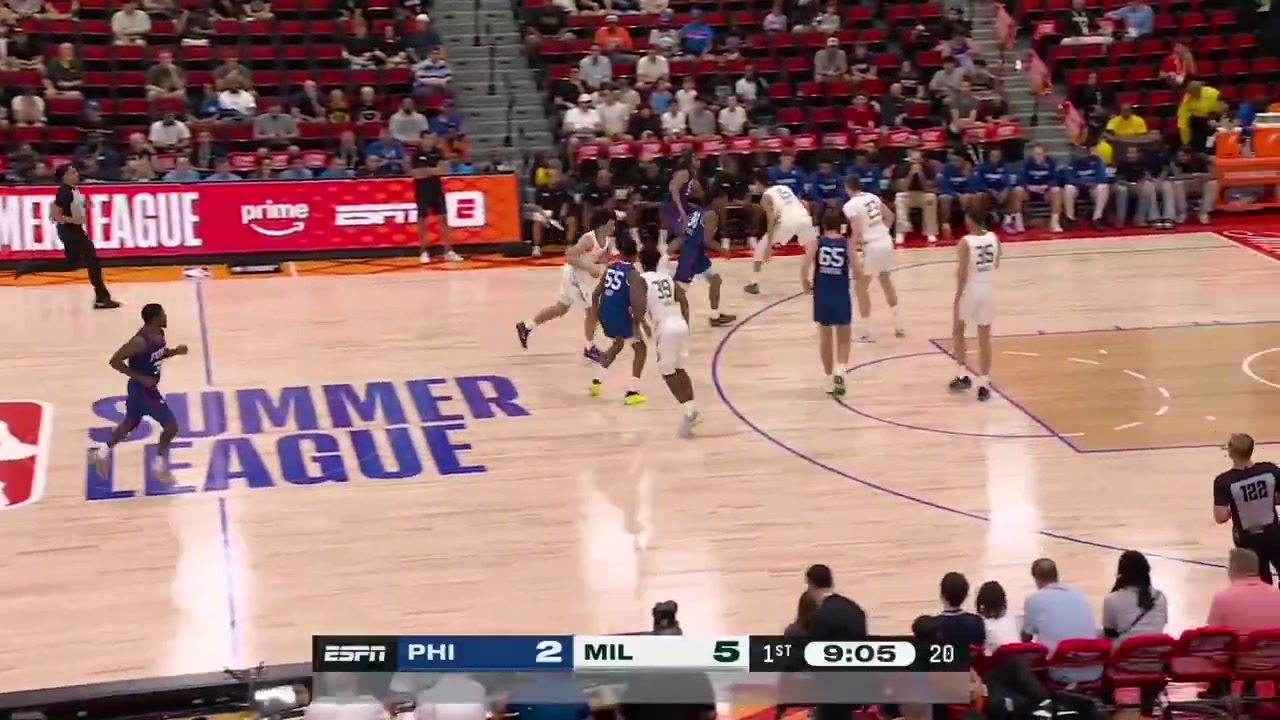 Brayden Burries full highlights vs Philadelphia 76ers last night 96-94 W - Las Vegas Summer League27 Points on 918 FG 04 from 3 57 FT 714 4 Rebounds 3 Off Rebs 5 Assists 2 TOV 1 Steal 1 Block 5 PF and a - of -9 in 2739 minutes played