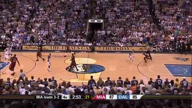 2006 NBA Finals Game 6 last 3 minutes Miami barely closes out Dallas to win their first championship