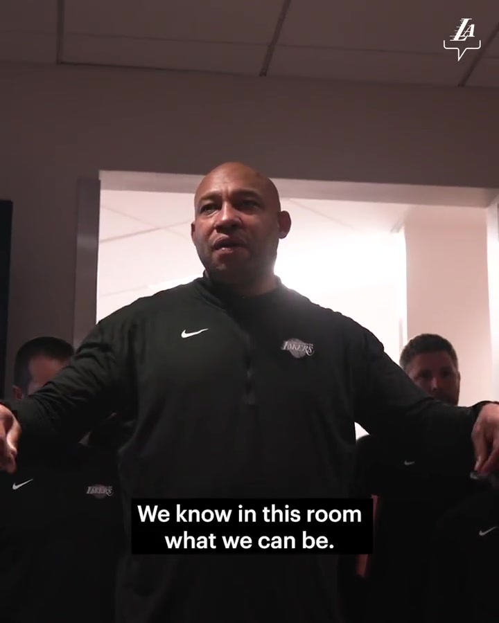Russell Westbrook in the Lakers locker room after Coach Darvin Ham gave a rousing speech Just keep having fun bro Be happy for the next man Just keep having fun bro Win lose or draw have fun