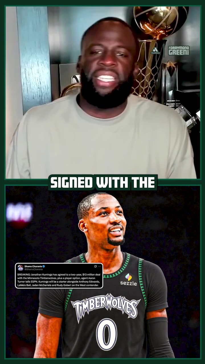 Draymond on Kuminga deal He's been promised the starting 4 spot now Here's where those things get dicey 65 million salary in the NBA is a bench role salary Your salary determines how a team treats you My only worry for JK is that if it's not working you're the first plug that gets pulled