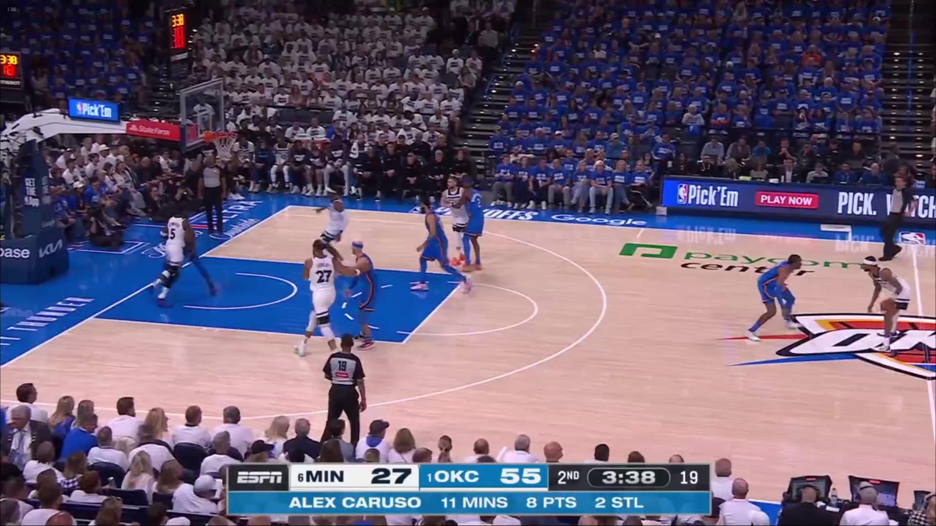 Anthony Edwards exerting so much effort to try and get open only for the ball to get passed out of bounds