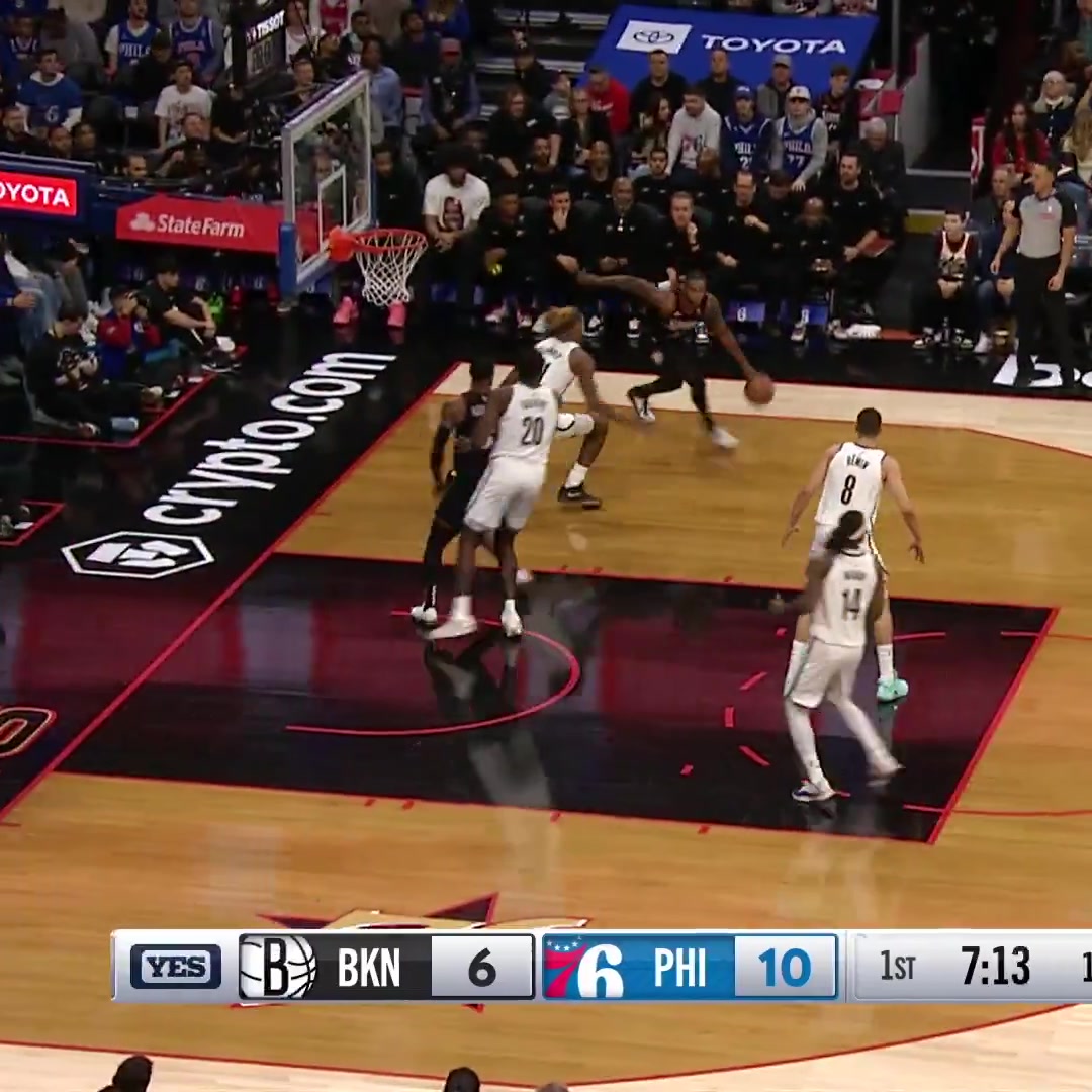 Brooklyn Nets lock down defense leads to beautiful fast break ending in an MPJ 3 Nets have a 1028 defensive rating this month a 257-point improvement over their 1285 rating during their 0-7 start The Nets have overtaken the Thunder for the NBA's best defensive rating in December