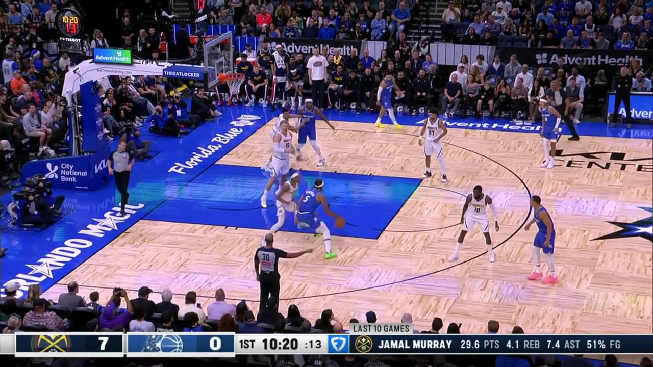 Anthony Black with the tough layup and then three corner 3s including one off the dribble heat check over Nikola Jokic with a replay