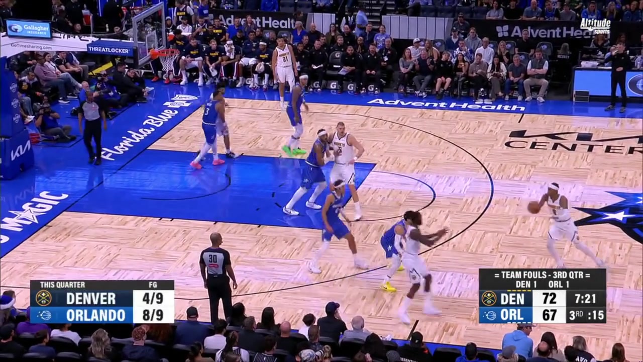 Joki grabs a Murray miss with a one-handed water polo-style rebound and immediately puts it back in