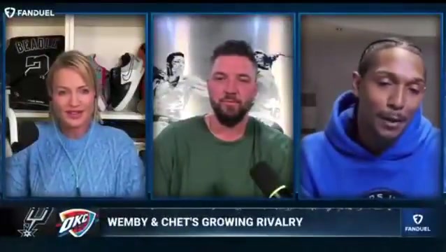 Lou Williams says Victor Wembanyamas rival should be SGA not Chet Holmgren Theres levels to this conversation The real rivalry is gonna be SGA and Wemby Those are the MVP candidates Why would a MVP candidate have a rivalry with a guy whos not in that conversation