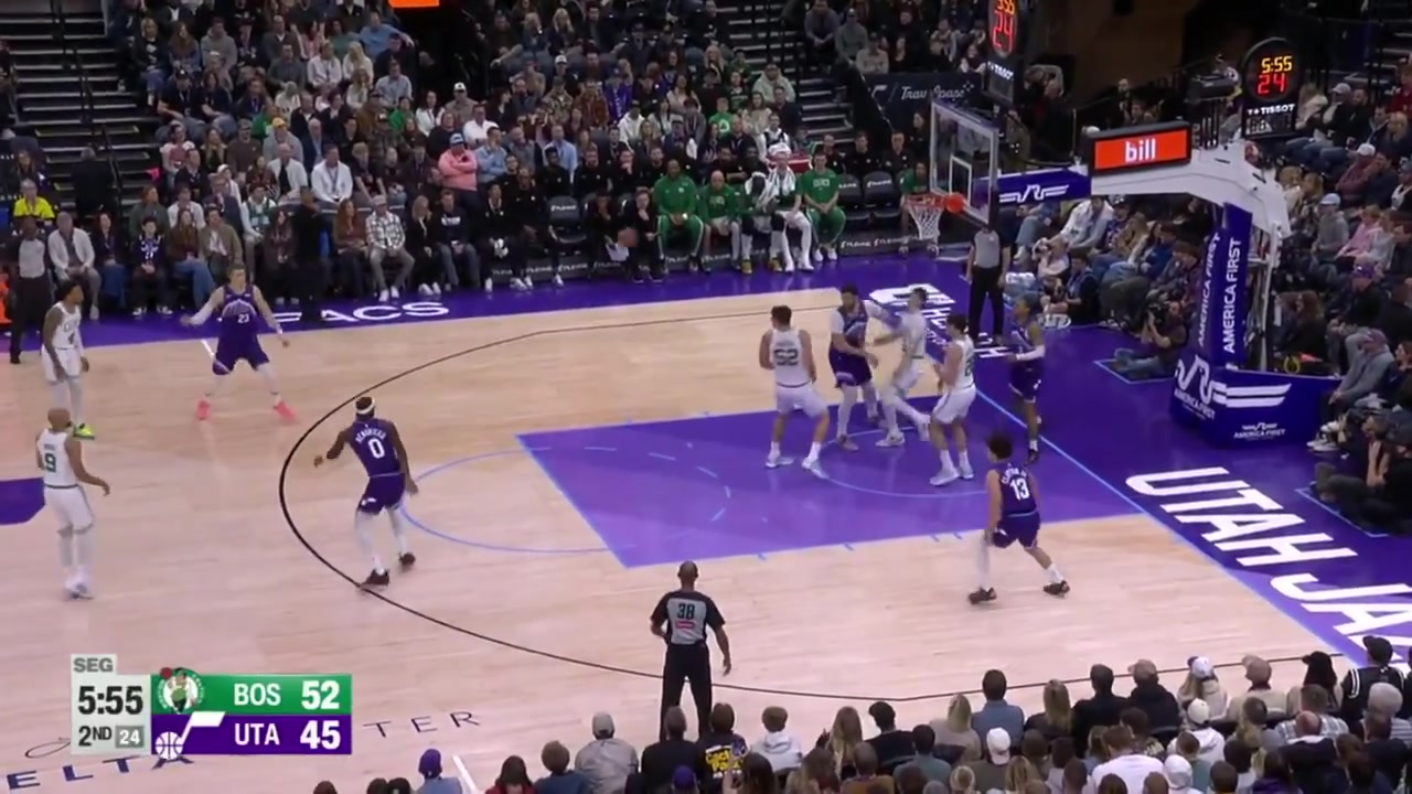 Walter Clayton Jr soars for a poster dunk on Derrick White and stuns everyone with replays Jazz and Celtics commentaries