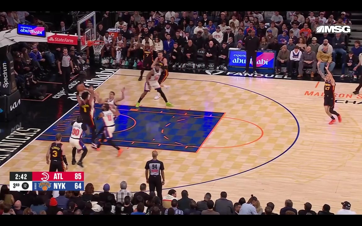 Nickeil Alexander-Walker showing his breakout year no rim no net on his latest 3 pointer made in the 3rd quarter