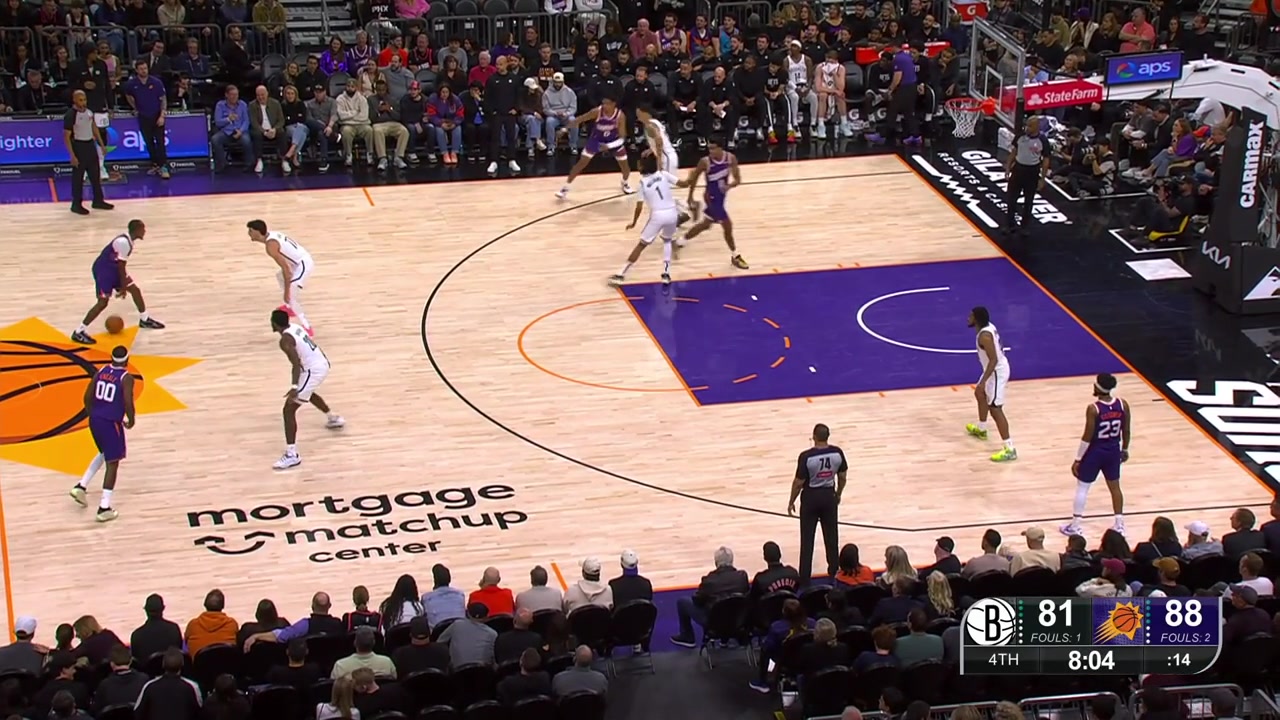 Oso Ighodaro somehow flicks the ball into the basket while attempting an alley-oop dunk and gets called for goaltending for hanging on the rim while doing so with a replay The local crowd goes wild Ryan Dunn seems to apologize for the bad pass