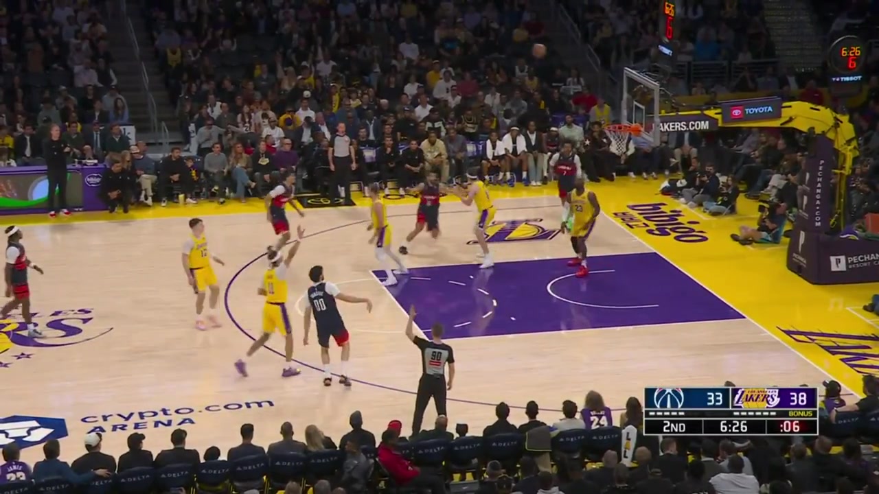 LeBron James and Bronny James feed Luke Kennard for the 3-pointers with replays Two assists for LeBron one for Bronny