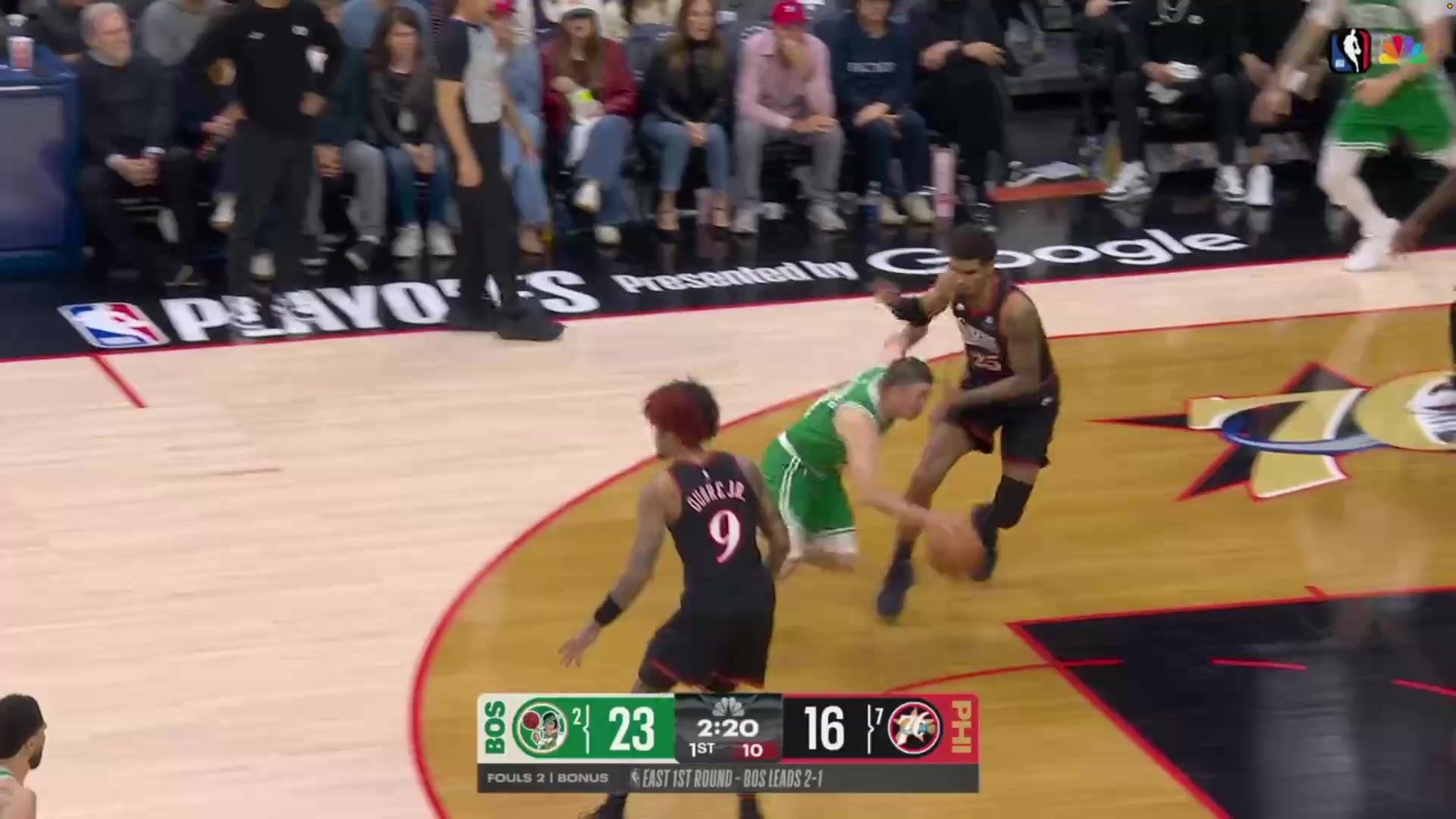 The Boston Celtics bench absolutely erupts in the 1st quarter outscoring the entire Sixers team and ending with a buzzer-beating shot by Payton Pritchard