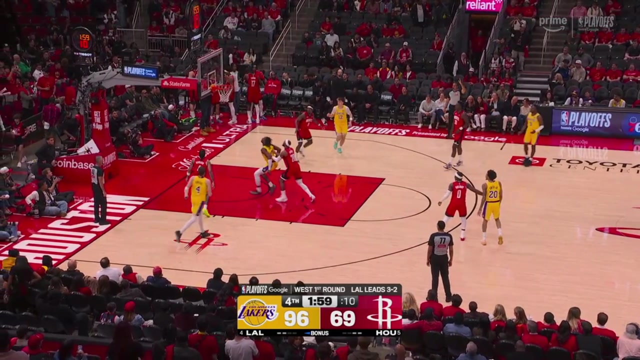 Adou Thierro with the vicious putback dunk for LA in garbage time
