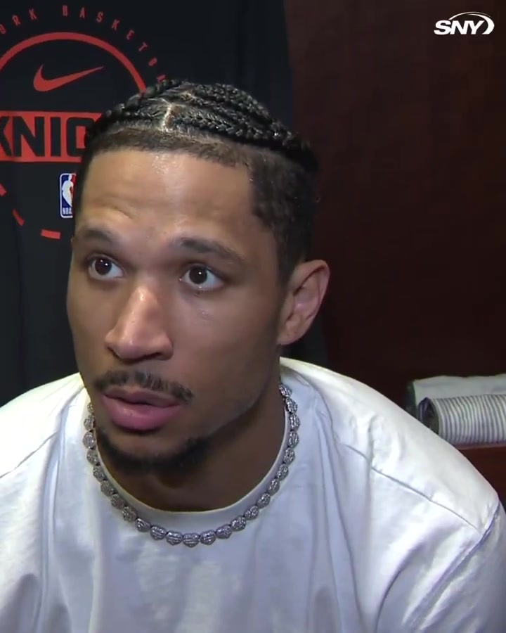 SNY Josh Hart was asked how the Knicks have gotten to this point offensively A lot of trial and error amp being unselfish Where we're at right now where everyone's unselfish - we're willing to sacrifice individual numbers and stats for the betterment of the team