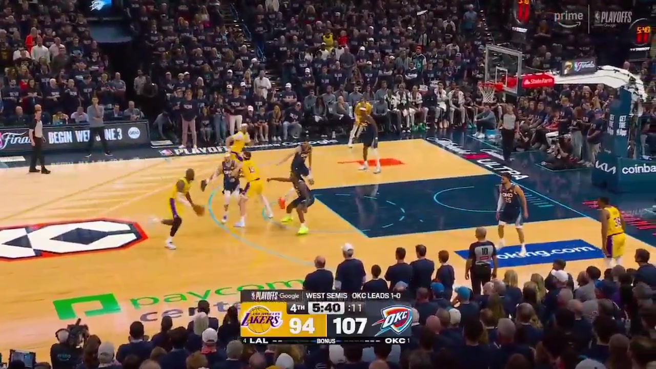 LeBron does not get continuation on a basket that looks like a continuation