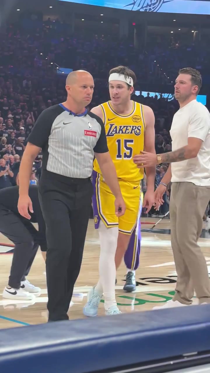 Austin Reaves gets upset with referee John Goble Thats some bullshit for you to talk to me like that Pussy