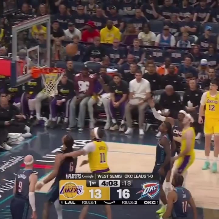 Every flagrant foul that Okc committed tonight that the refs didnt call