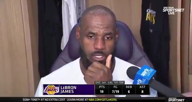 LeBron postgame - I'm not angry or disappointed Obviously you're disappointed at the simple fact being down 3-0 obviously But we still got life and that's all you can ask for