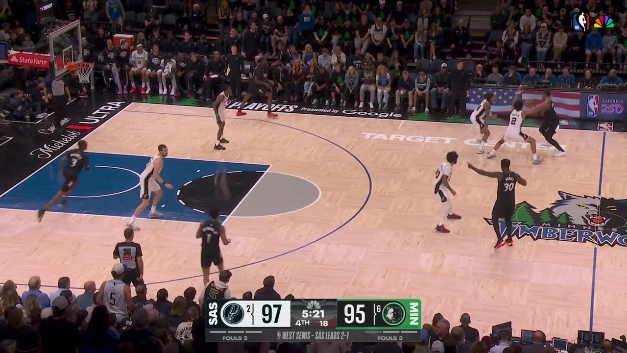 Anthony Edwards hits the 3-pointer to gives the Timberwolves the lead De'Aaron Fox answers with a tough bucket and Naz Reid with the layup and the Wolves are up one again14 points in the 4th quarter for Edwards