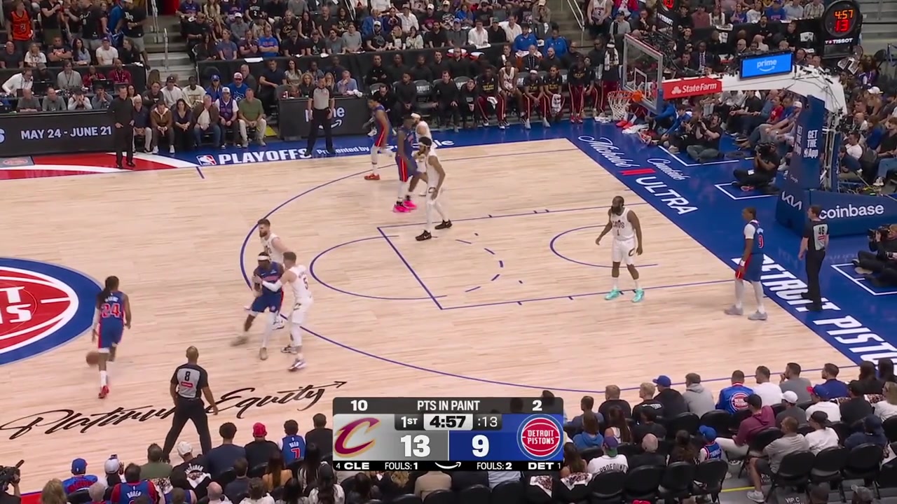 Jalen Duren overpowers Jarrett Allen for the offensive rebound and tip in Caris LeVert strips Allen near mid-court and scores the fastbreak layup with replaysKenny Atkinson is irate Cavs' timeout