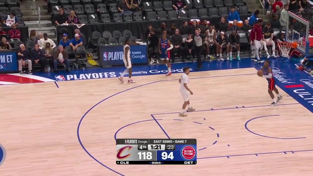The final moments of Game 7 - Detroit Pistons vs Cleveland Cavaliers - Eastern Semifinals - 2026 NBA playoffsThe Cavaliers win in a blowout Donovan Mitchell reaches his first-ever Conference Finals after 9 years in the NBA and a postgame interview on the court with Jarrett Allen
