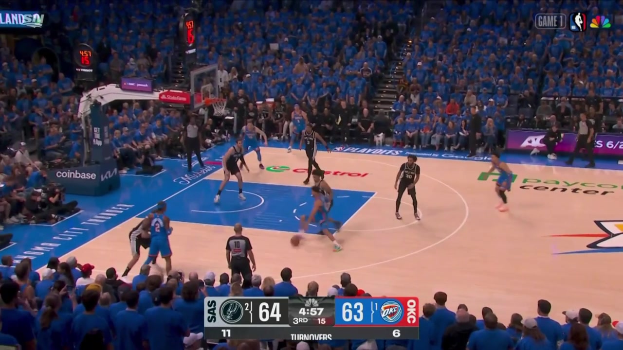 Dylan Harper picks Jared McCain's pocket for the steal and lays it in at the other end