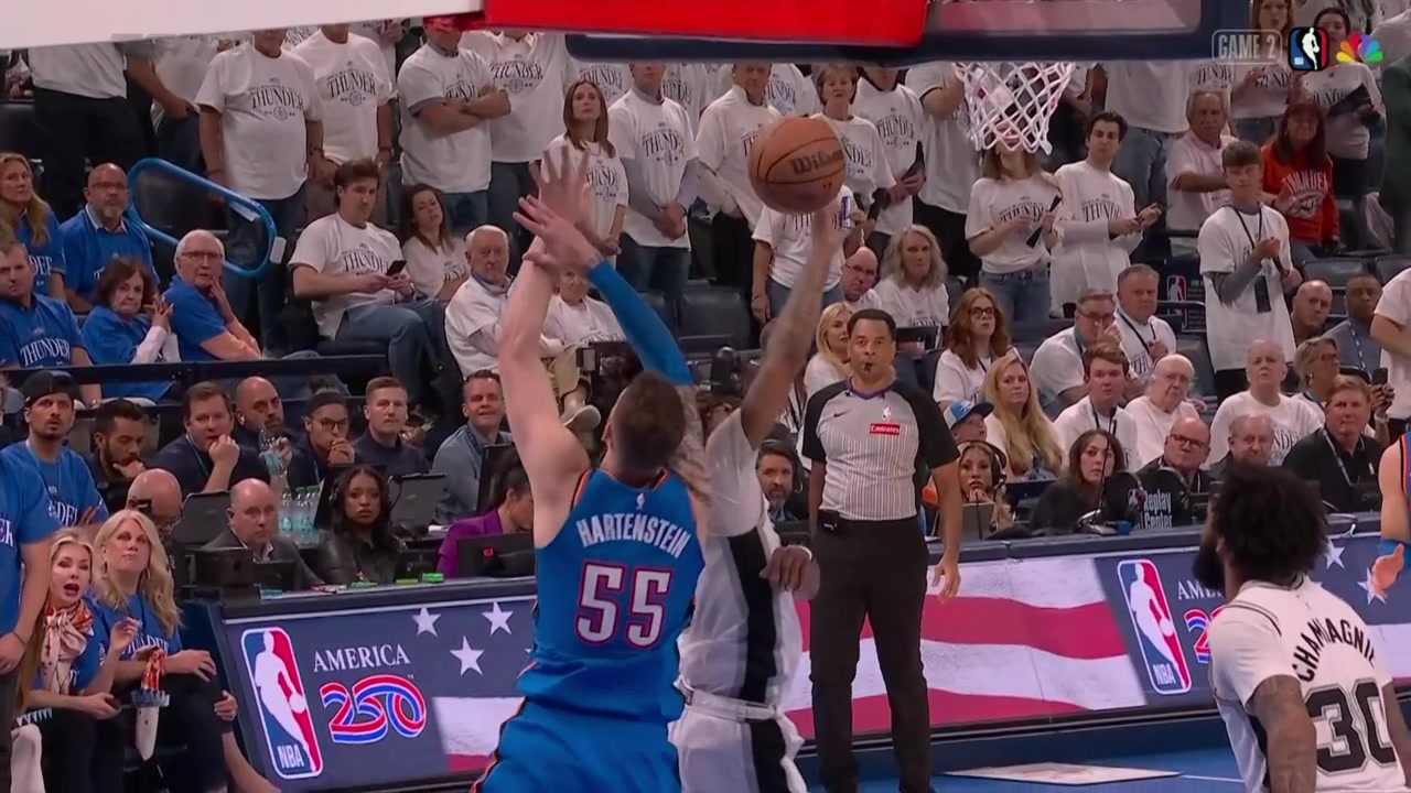 Lowlight Isaiah Hartenstein pulls Stephon Castle by the hair