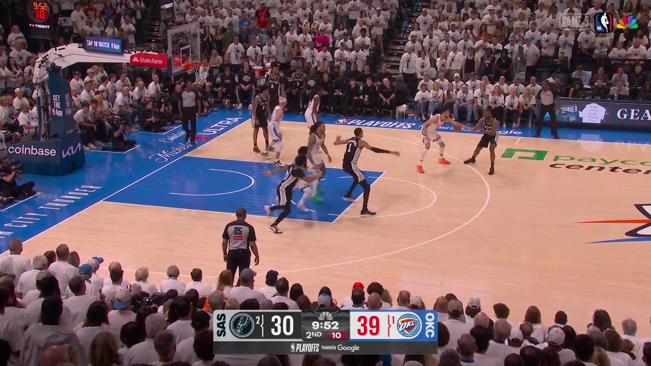Victor Wembanyama receives 'Flopper' chants from the Thunder crowd