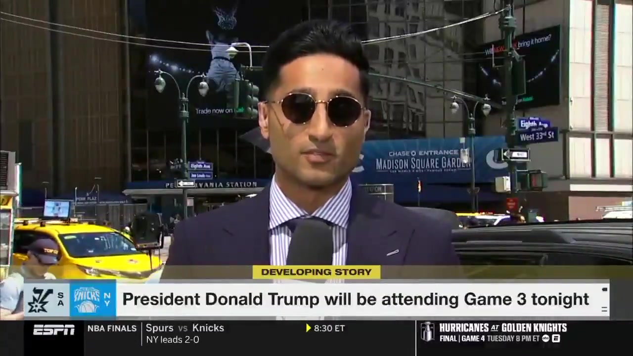 Charania was stopped by the Secret Service outside Madison Square Garden because his Airpod case fell He has yet to find it
