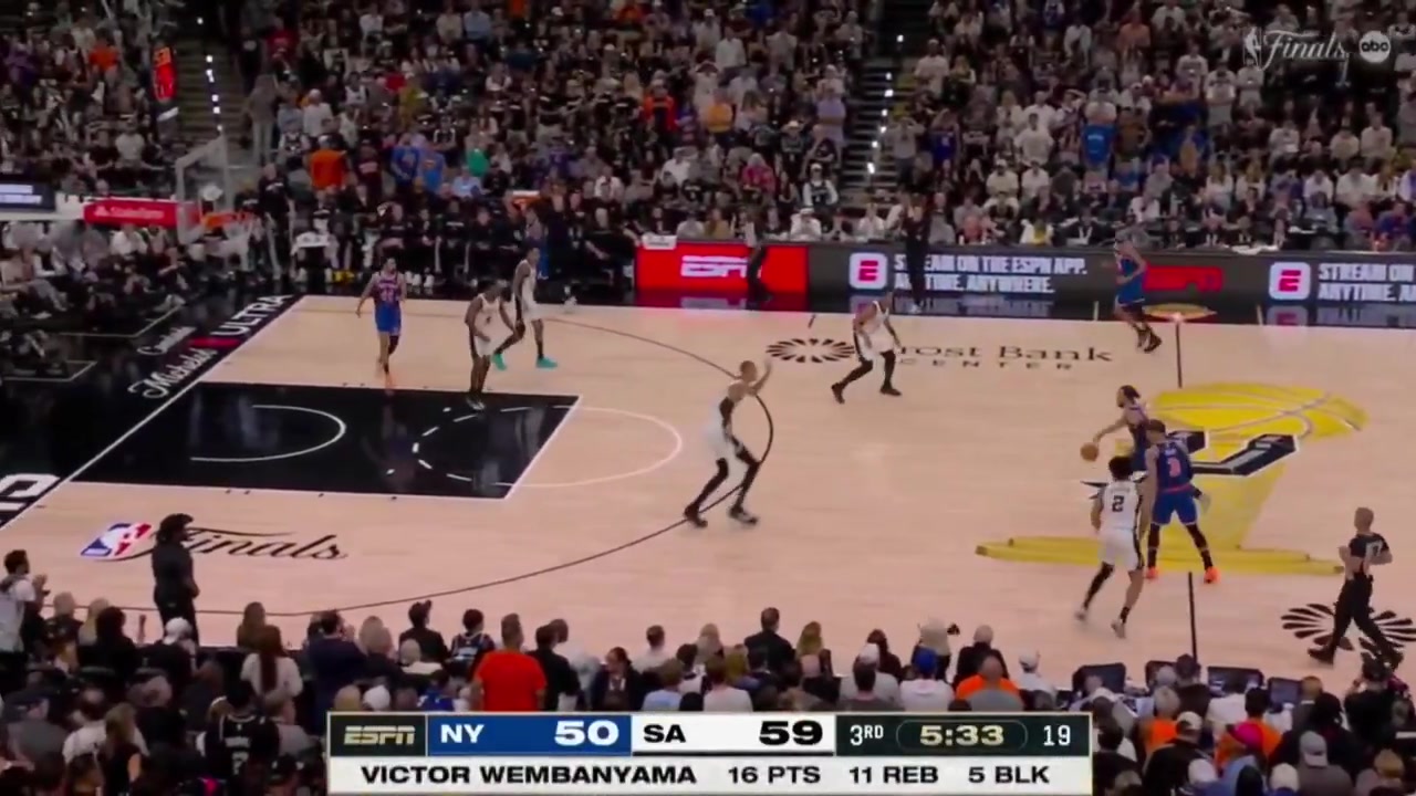Why does brunson extend his foot so far out here is that his natural shooting motion