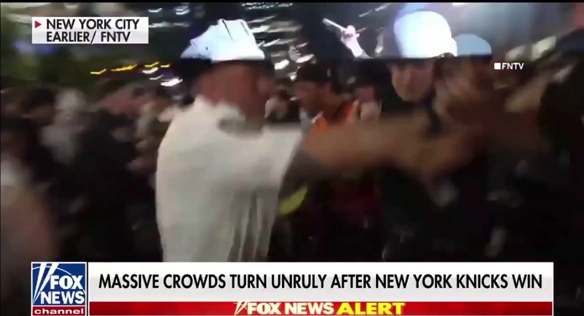 Teen shot in Times Square as Knicks championship celebrations turn chaotic