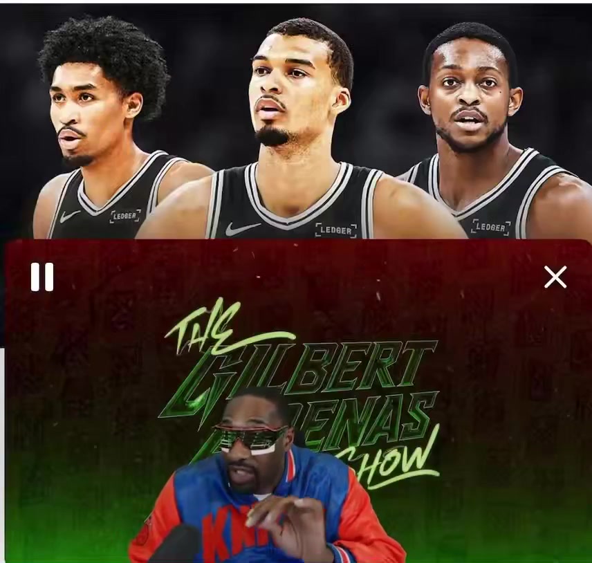 Gilbert arenas says to all the people that are saying the San Antonio spurs coach should have benched De'Aaron Fox for Dylan harper in the finals against the Knicks don't know basketball Fox was their main guy the whole season you bench him in that moment you lose him mentally