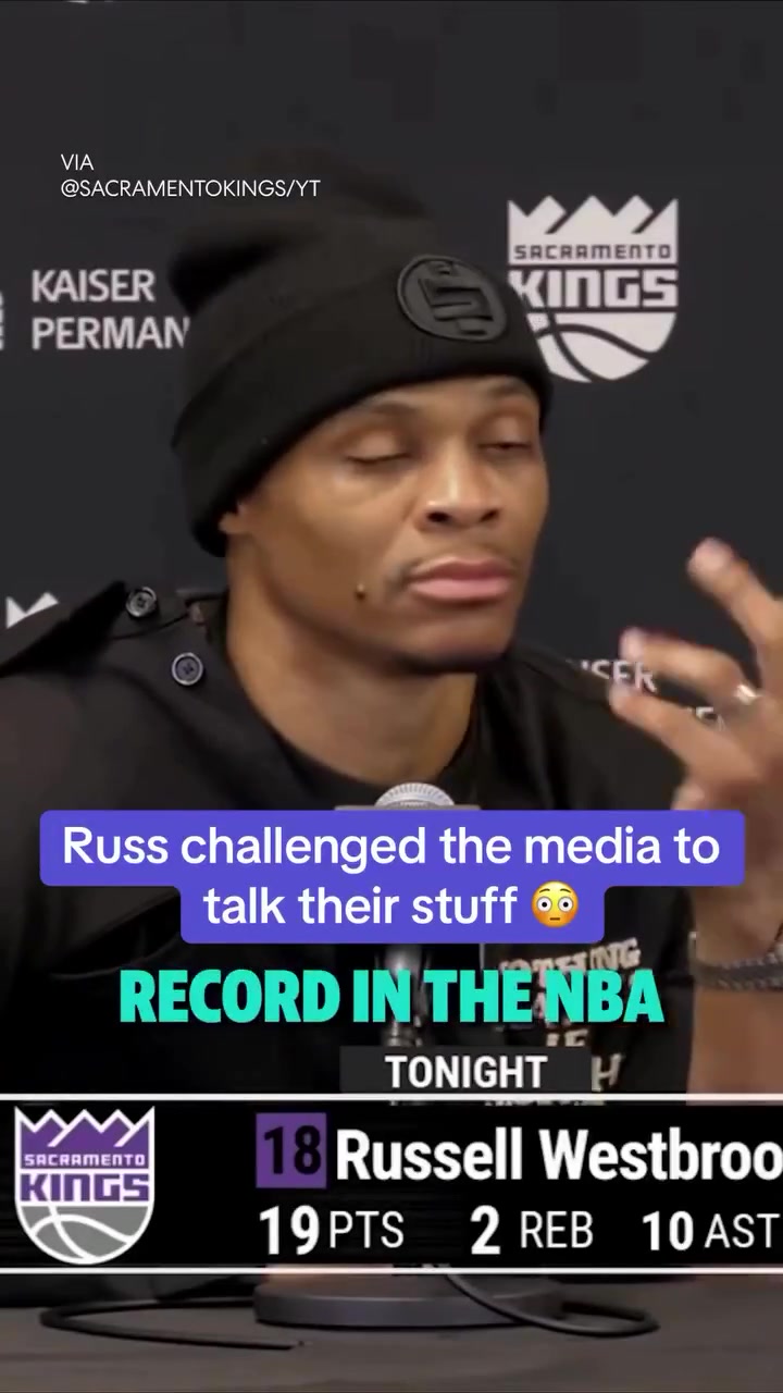 When Russell Westbrook Challenged Reporters To Make Their Criticisms In Front of Him