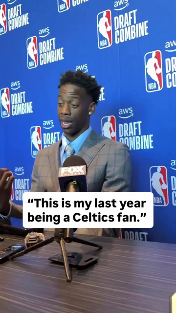 AJ Dybantsa being from the Boston area This is my last year being a Celtics fan