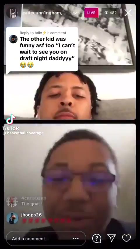 Cade Cunningham gets trolled on Instagram live before draft night