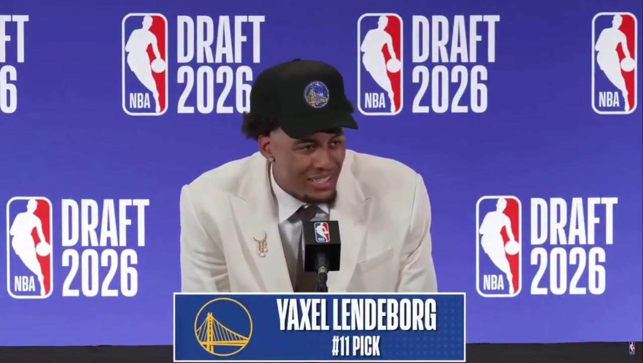 Yaxel Lendeborg on playing with Stephen Curry Its a full-circle moment for me In 2016 Im a big Kyrie guy so I used to hate Steph Curry